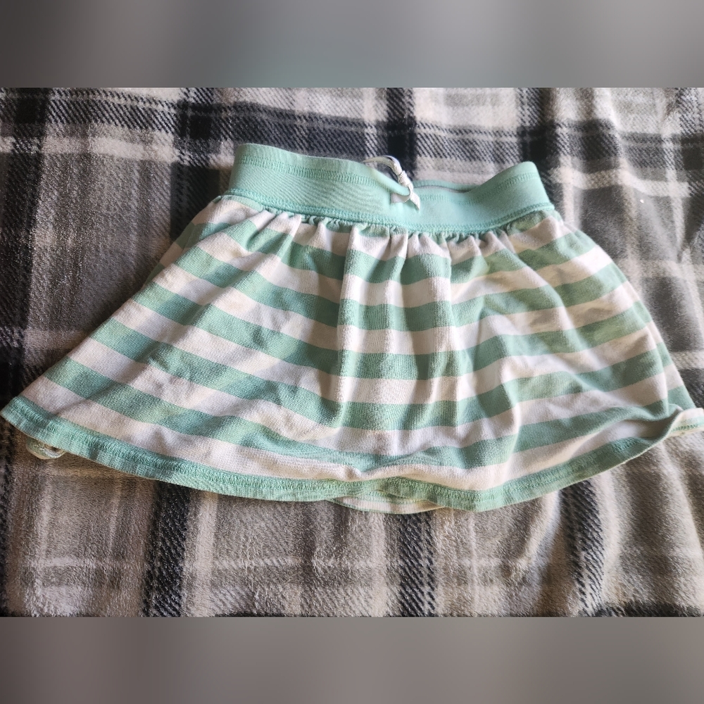 Carter's Super Cute 4t Striped Skirt teal